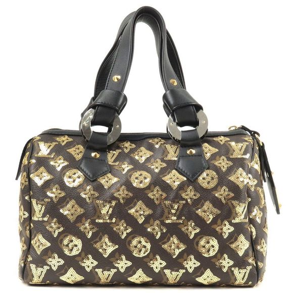 Louis Vuitton Monogram Eclipse Speedy Mini Boston Bag Noir - Picture 2 of 8